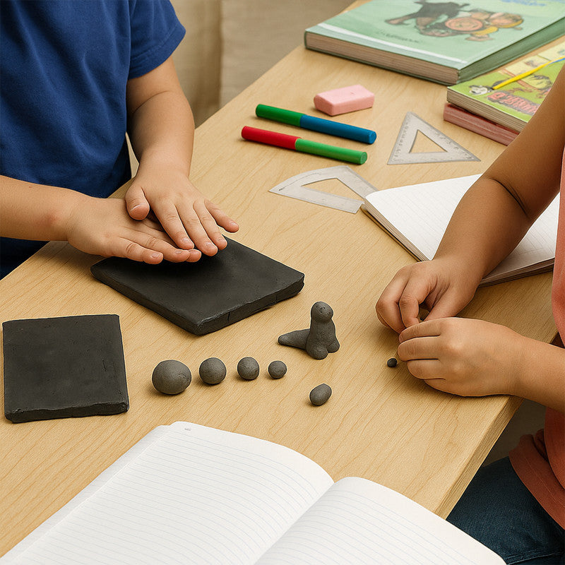 Camlin Modelling Clay Black – Soft & Non-Hardening Clay for Kids’ Craft and School Projects (150 g)