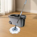Spin Mop Cleaning Set – Dual Chamber Bucket & Wheels
