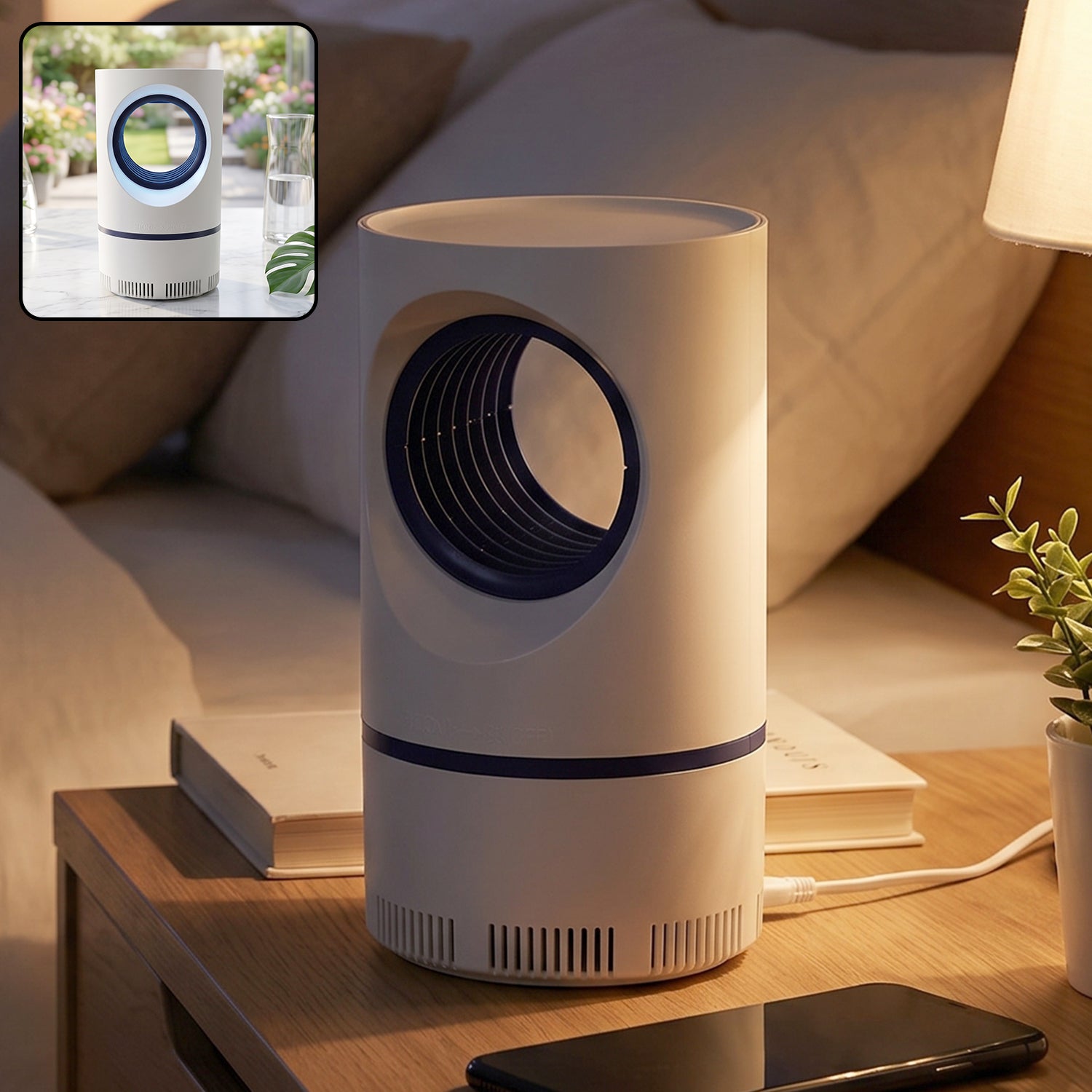 Electric USB Mosquito Killer Lamp Suction Trap Indoor Insect Killer (1 Pc)