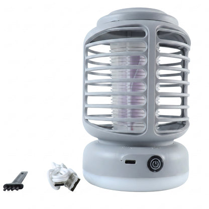 Electric Shock Mosquito Killer Lamp with LED Light Rechargeable UV (1 Pc)