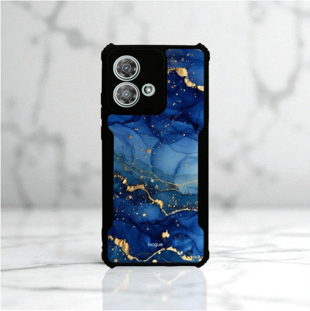 Blue Opulence Mobile Cover For Motorola Edge 40 Neo