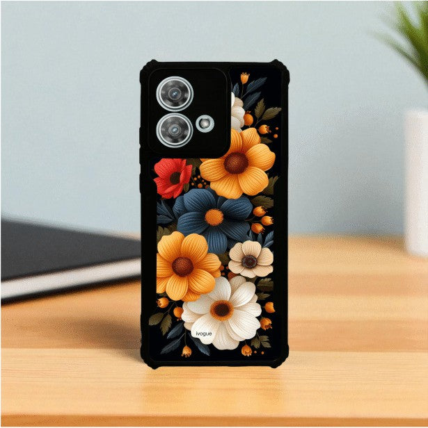 Retro Petals Mobile Cover For Motorola Edge 40 Neo