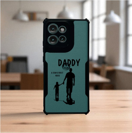 Daddy and Son Mobile Cover For Motorola Edge 50 Neo