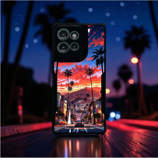 Palm City Nights Mobile Cover For Motorola Edge 50