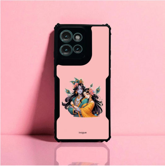 Radha Krishna Bliss Mobile Cover For Motorola Edge 50 Neo