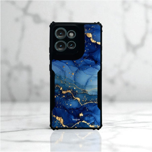 Blue Opulence Mobile Cover For Motorola Edge 50 Neo