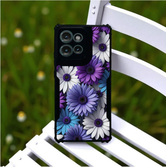 Violet Bloom Mobile Cover For Motorola Edge 50