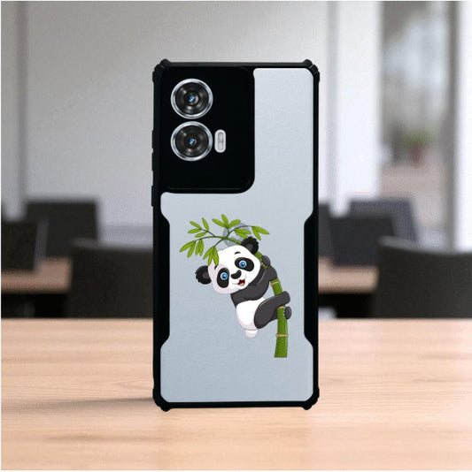 Panda and Tree Mobile Cover For Motorola Edge 50 Fusion