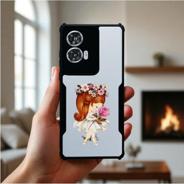 Flower Girl Mobile Cover For Motorola Edge 50 Fusion