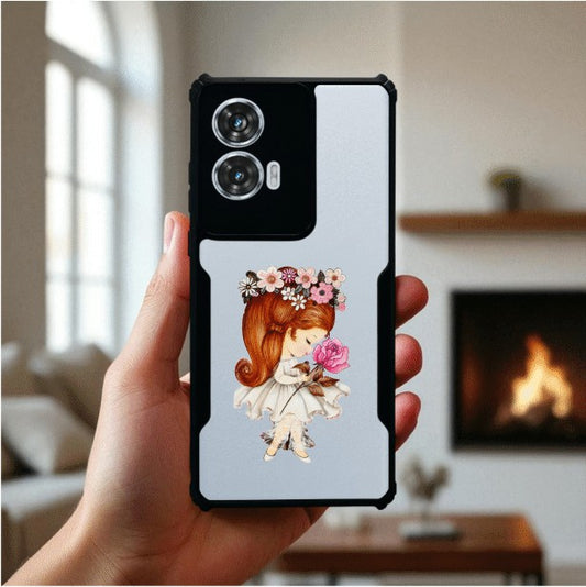 Flower Girl Mobile Cover For Motorola Edge 50 Fusion
