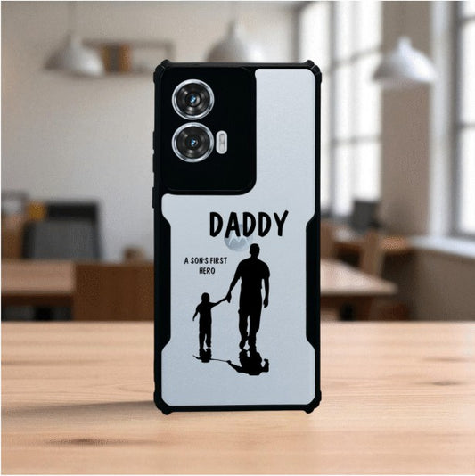 Daddy and Son Mobile Cover For Motorola Edge 50 Fusion