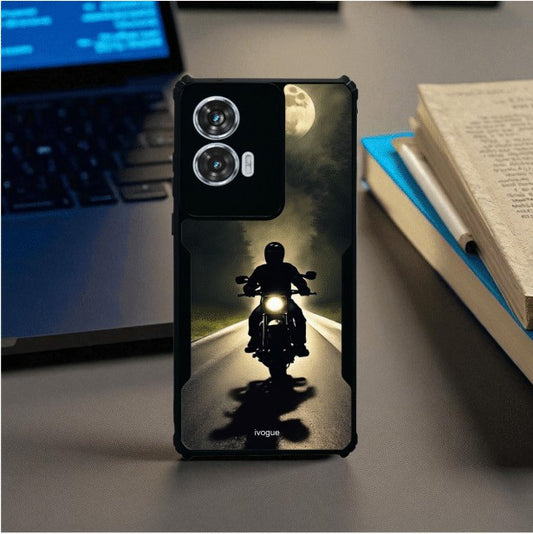 Bike Rider Mobile Cover For Motorola Edge 50 Fusion