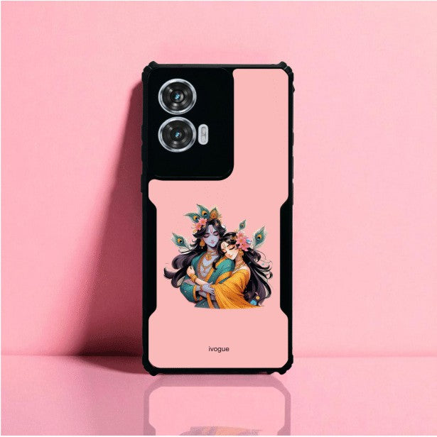 Radha Krishna Bliss Mobile Cover For Motorola Edge 50 Fusion