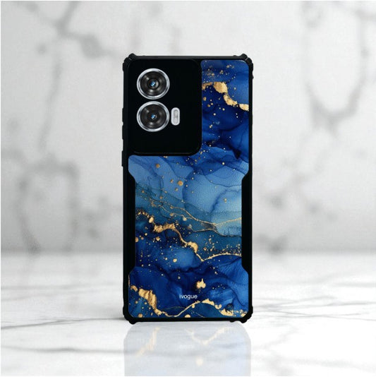 Blue Opulence Mobile Cover For Motorola Edge 50 Fusion