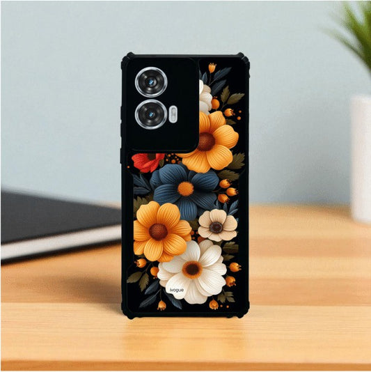 Retro Petals Mobile Cover For Motorola Edge 50 Fusion