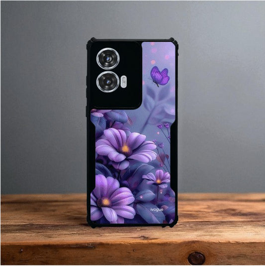 Purple Serenity Mobile Cover For Motorola Edge 50 Fusion