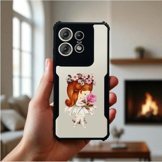Flower Girl Mobile Cover For Motorola Edge 50 Pro