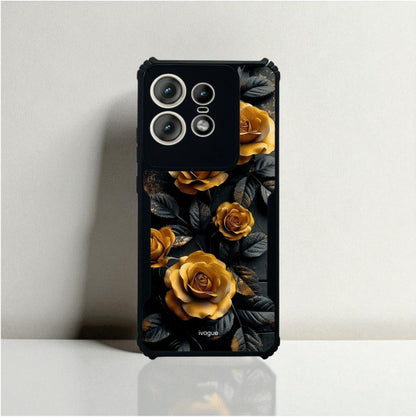 Golden Rose Mobile Cover For Motorola Edge 50 Pro