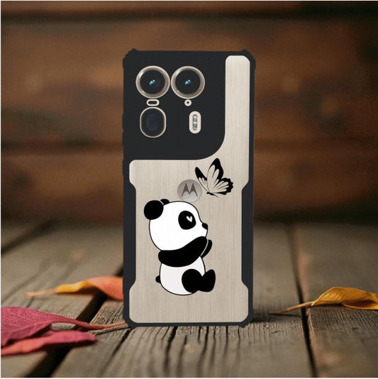 Panda and Butterfly Mobile Cover For Motorola Edge 50 Ultra