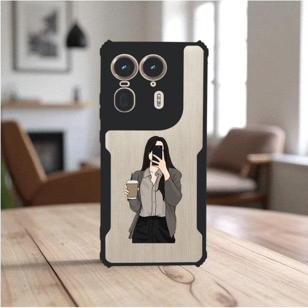 Coffee Girl Mobile Cover For Motorola Edge 50 Ultra