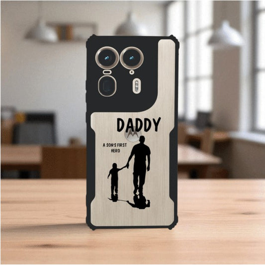 Daddy and Son Mobile Cover For Motorola Edge 50 Ultra