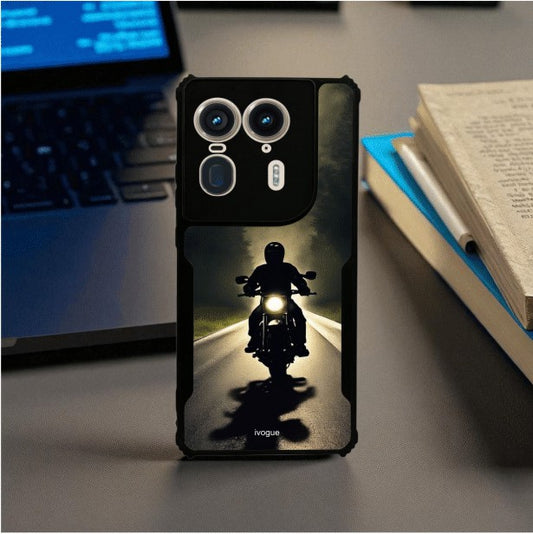Bike Rider Mobile Cover For Motorola Edge 50 Ultra