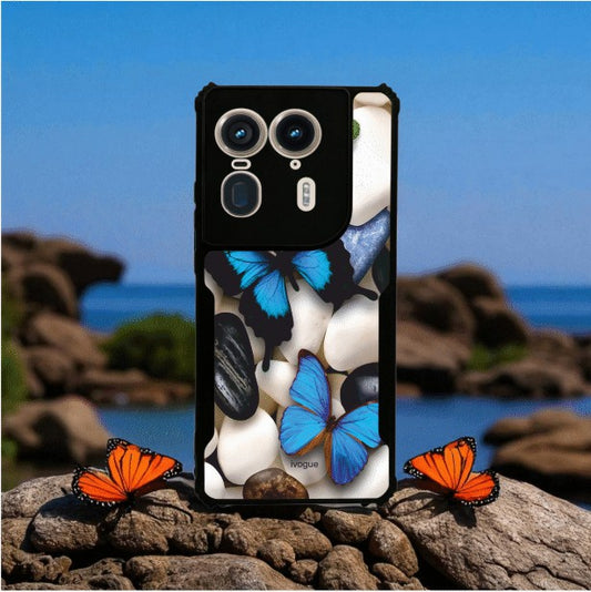 Blue Wings Beauty Mobile Cover For Motorola Edge 50 Ultra