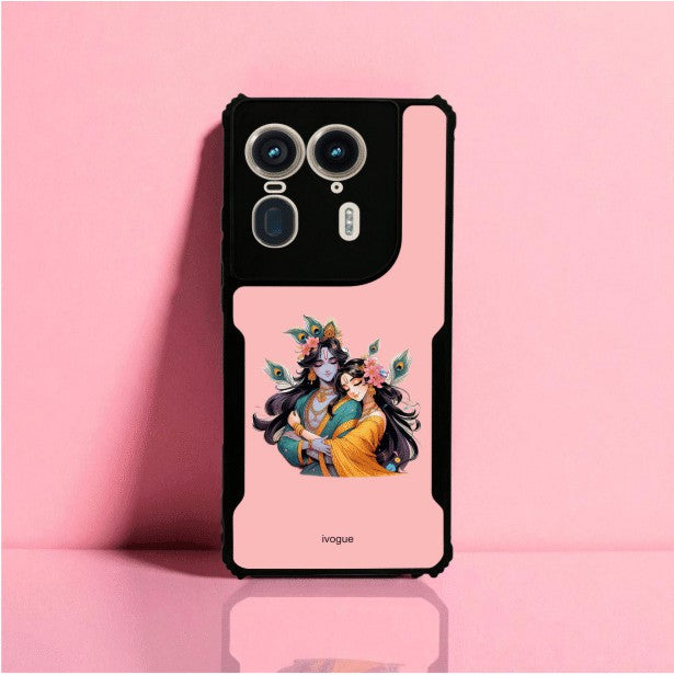 Radha Krishna Bliss Mobile Cover For Motorola Edge 50 Ultra