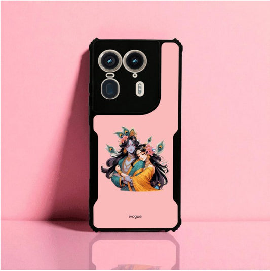 Radha Krishna Bliss Mobile Cover For Motorola Edge 50 Ultra