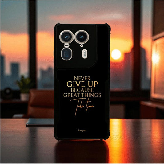 Never Give Up Mobile Cover For Motorola Edge 50 Ultra