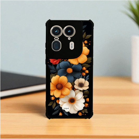 Retro Petals Mobile Cover For Motorola Edge 50 Ultra