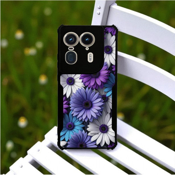 Violet Bloom Mobile Cover For Motorola Edge 50 Ultra