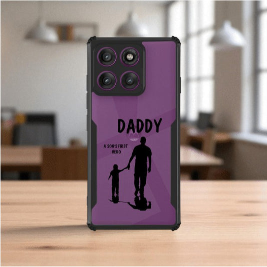 Daddy and Son Mobile Cover For Motorola Edge 60 Fusion