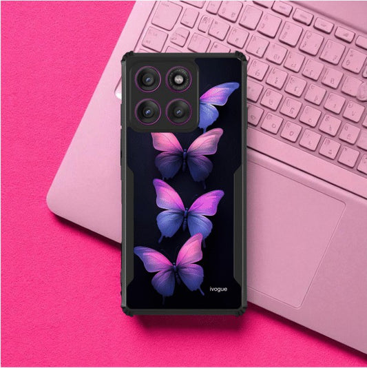 Galaxy Butterflies Mobile Cover For Motorola Edge 60 Fusion