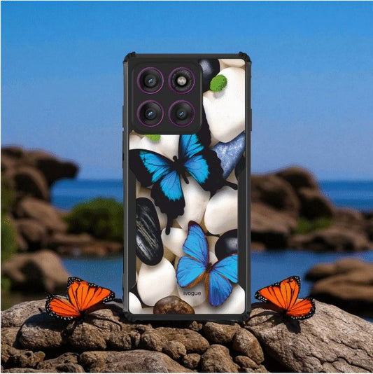 Blue Wings Beauty Mobile Cover For Motorola Edge 60