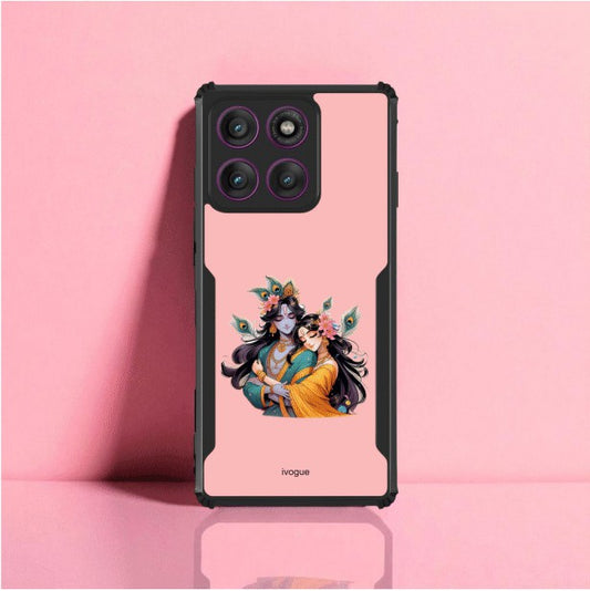 Radha Krishna Bliss Mobile Cover For Motorola Edge 60 Fusion