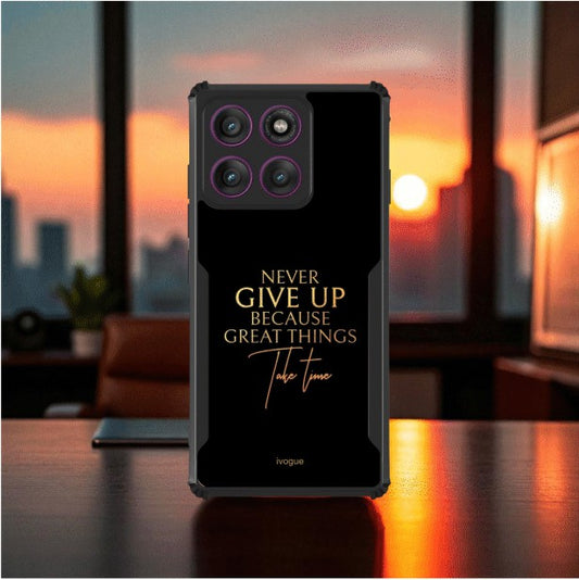 Never Give Up Mobile Cover For Motorola Edge 60 Stylus