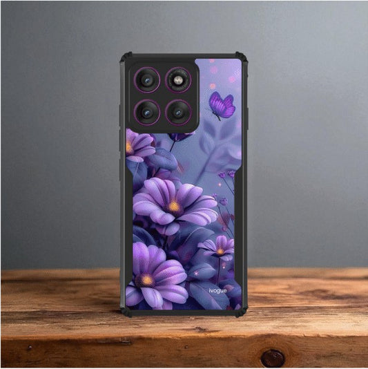 Purple Serenity Mobile Cover For Motorola Edge 60 Stylus
