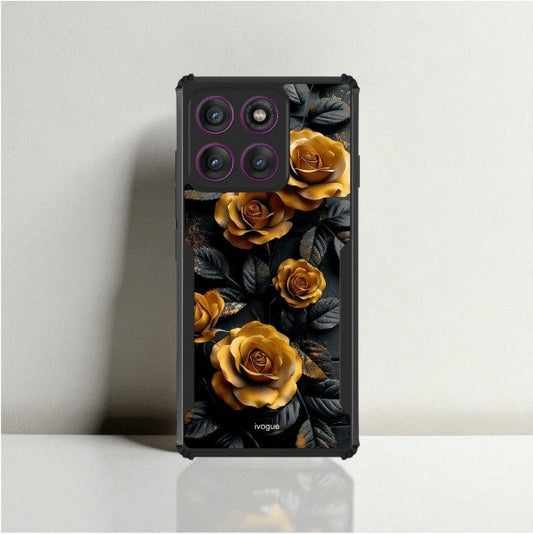 Golden Rose Mobile Cover For Motorola Edge 60 Stylus