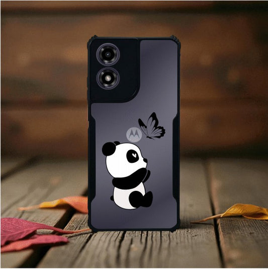 Panda and Butterfly Mobile Cover For Motorola G04S