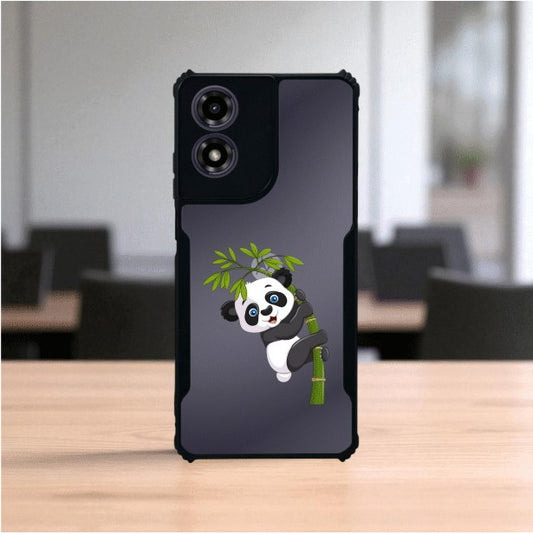 Panda and Tree Mobile Cover For Motorola G04S