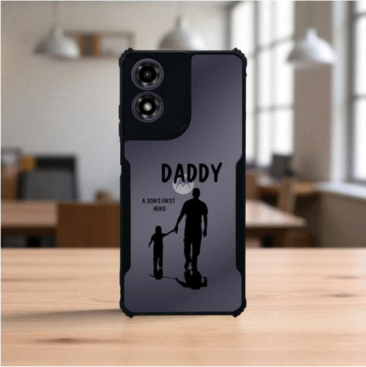 Daddy and Son Mobile Cover For Motorola G04S