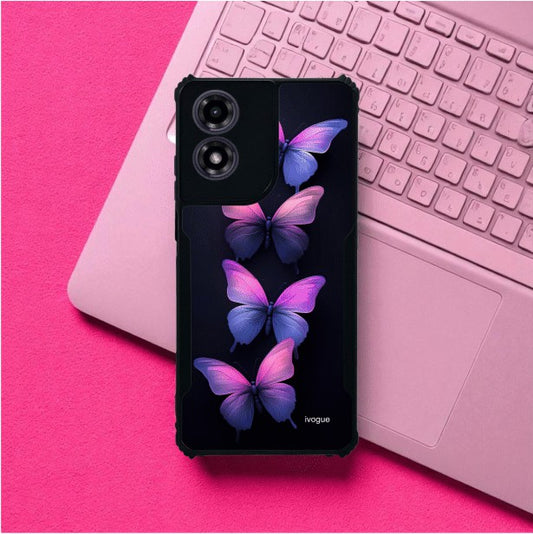 Galaxy Butterflies Mobile Cover For Motorola G04
