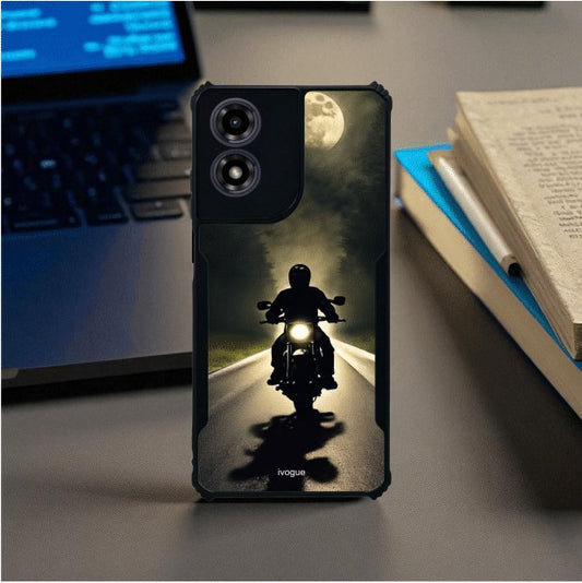 Bike Rider Mobile Cover For Motorola G04