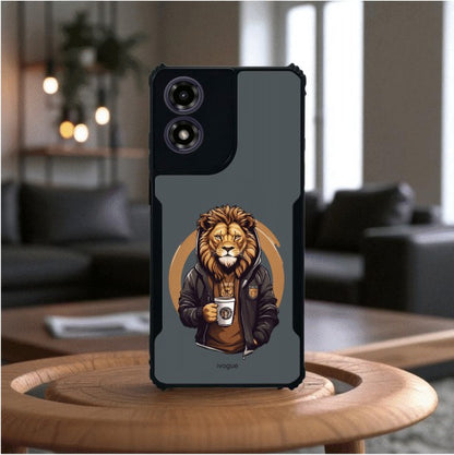 Stylish Lion Mobile Cover For Motorola G04