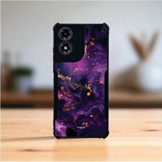 Purple Alchemy Mobile Cover For Motorola G04