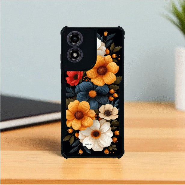 Retro Petals Mobile Cover For Motorola G04S