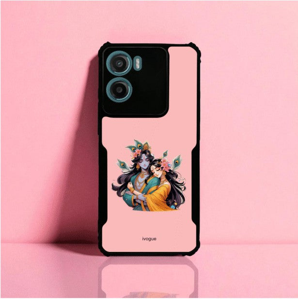Radha Krishna Bliss Mobile Cover For Motorola G05