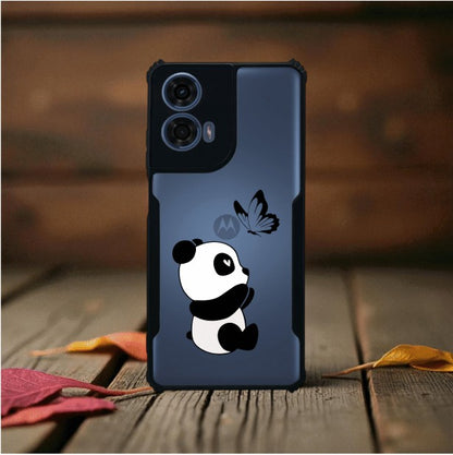 Panda and Butterfly Mobile Cover For Motorola G24 Power
