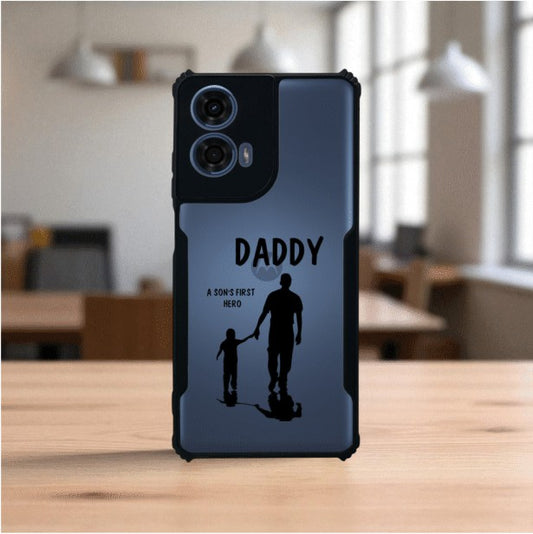 Daddy and Son Mobile Cover For Motorola G24 Power